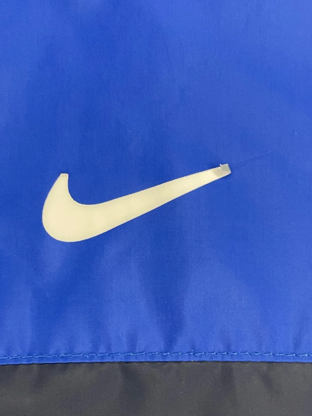 Nike Kids Blue and Navy Colorblock Fleece-Lined Hooded Fall Jacket-kids 7